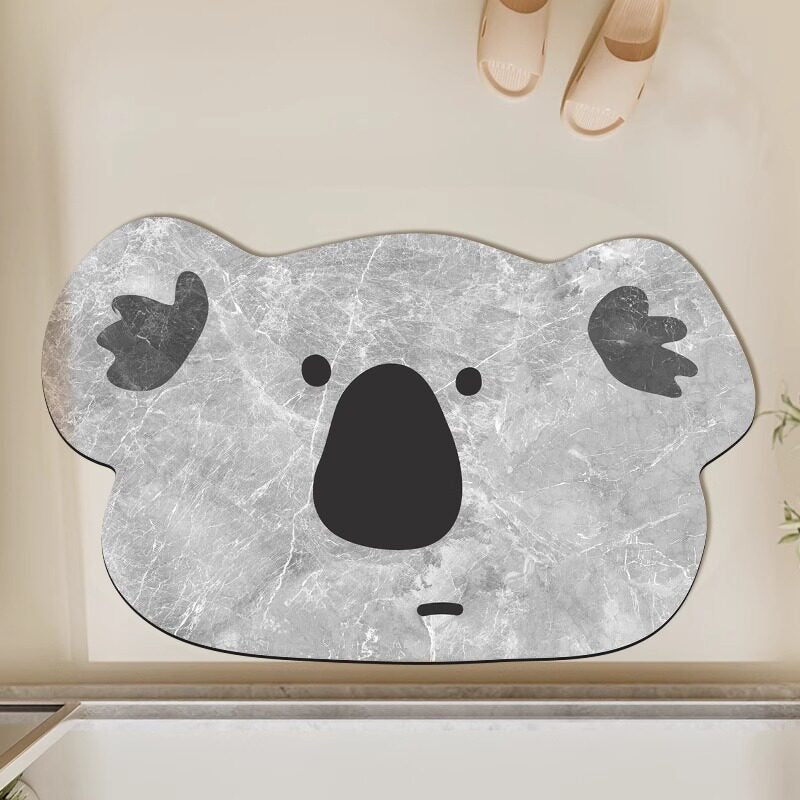 Cute Animal-Themed Bathroom Mat