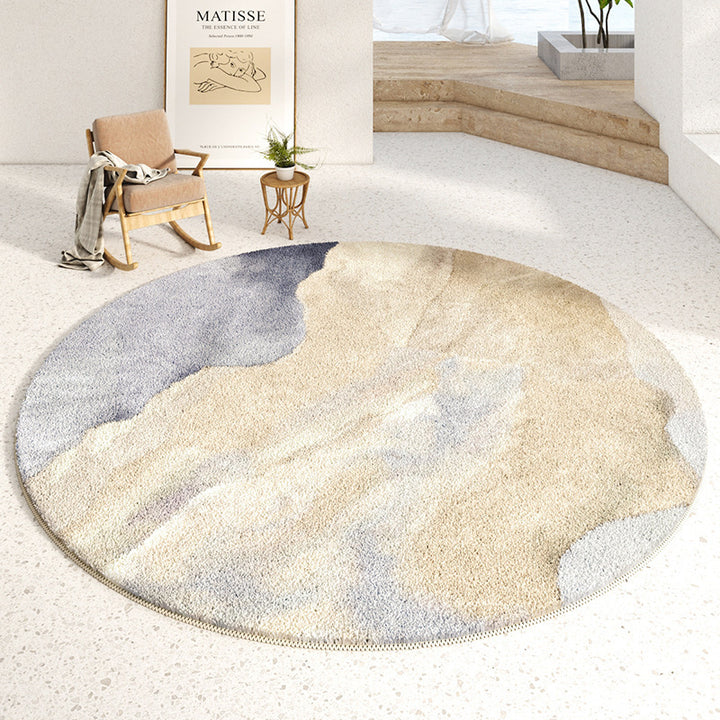 Plush Round Area Rug