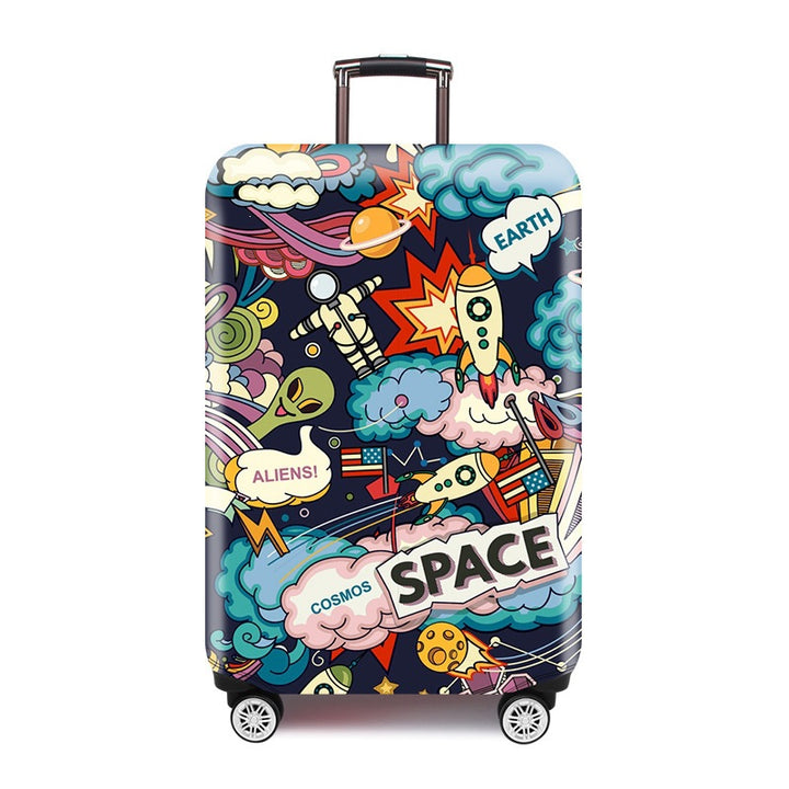 Ladies hard shell suitcase with elegant pattern print Kalsten