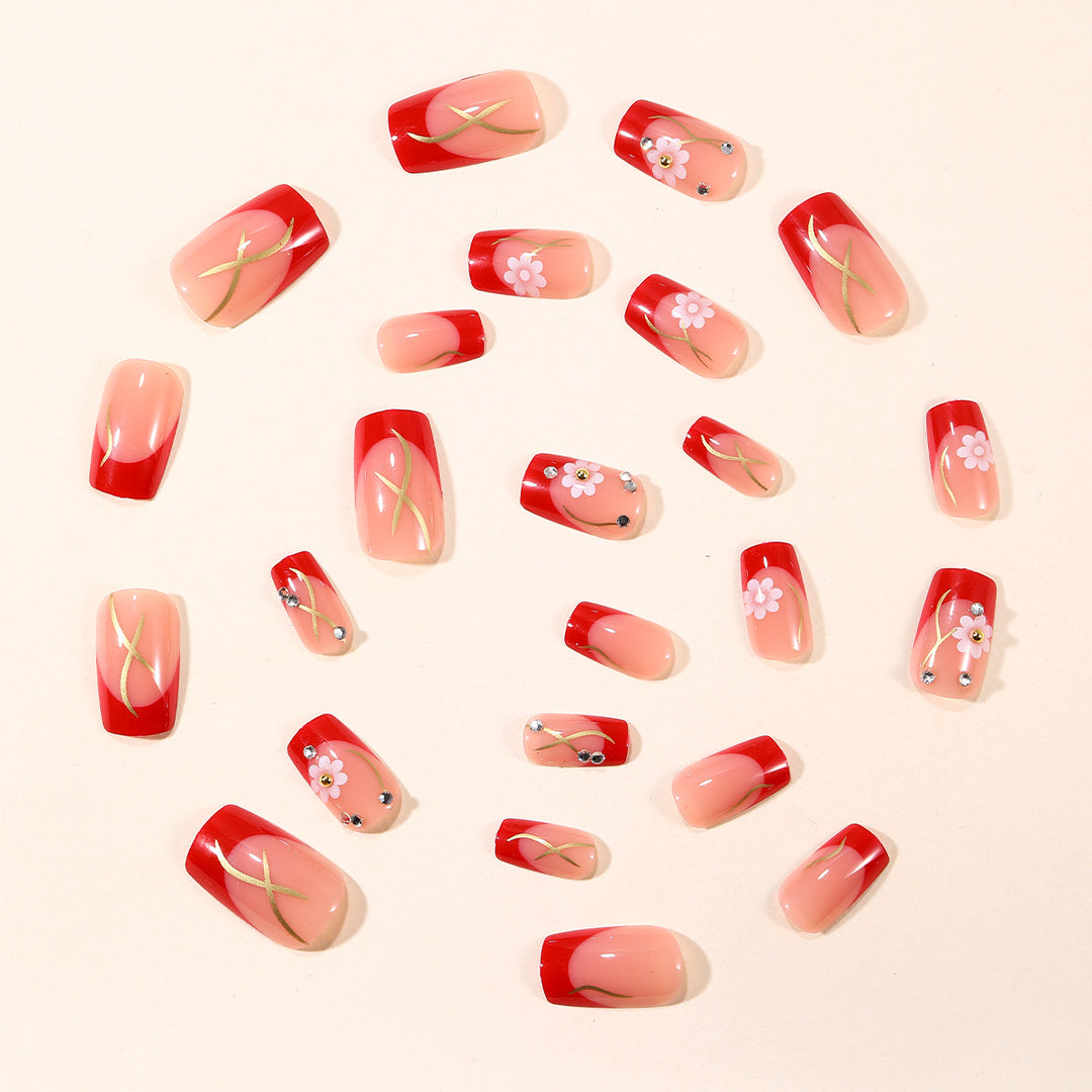 Decorative Floral Nail Art Extensions Kalsten 1789713556
