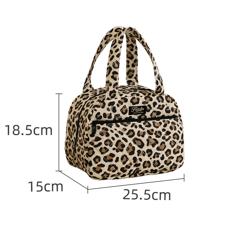 Stylish Leopard Print Travel Handbag Kalsten