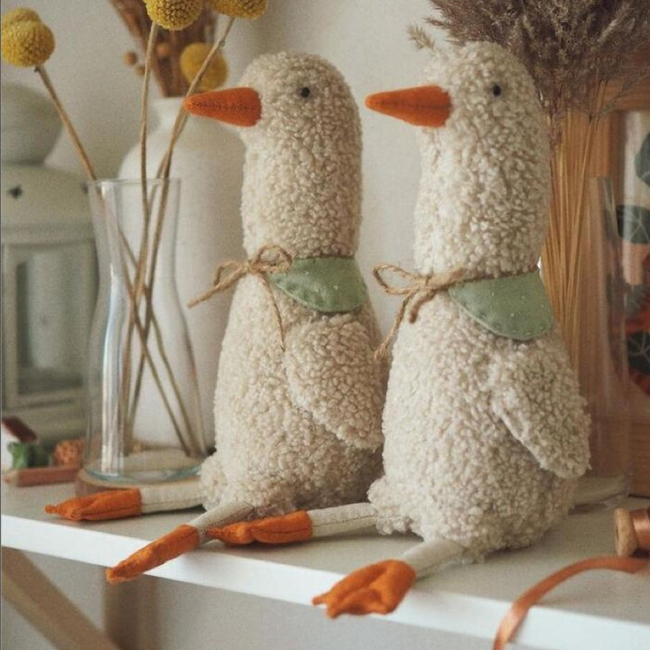 Handcrafted Long‑Neck Goose Plush Decorative Nursery Pillow