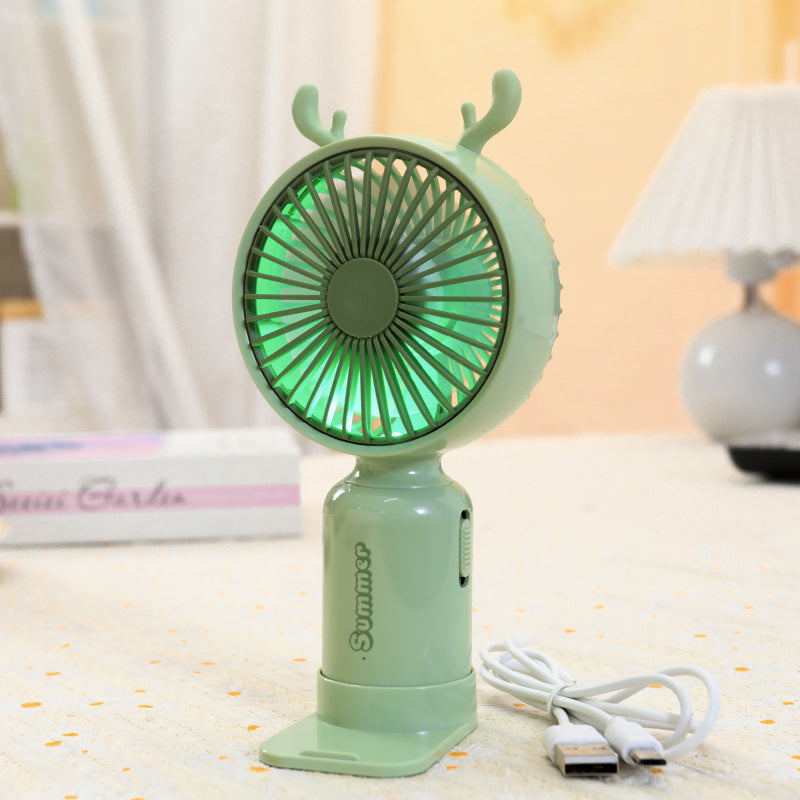 Ladies portable mini hand fan with flexible mounting mechanism Kalsten