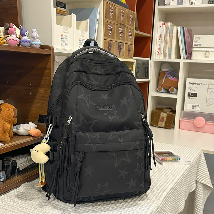 Stylish Star-Printed School Backpack Kalsten