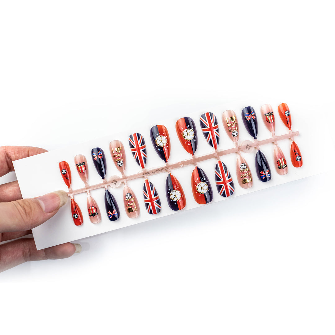 Glamorous Sporty Artificial Nail Set Kalsten