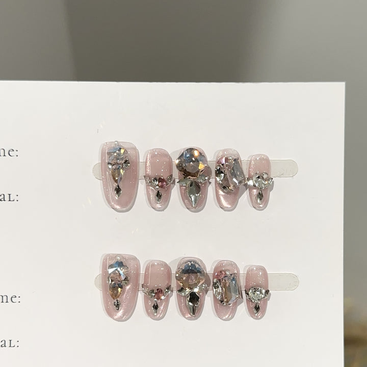 Glittering Press-On Nail Set