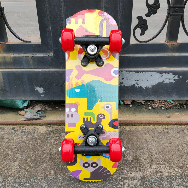 Cartoon-Themed Mini Skateboard Kalsten