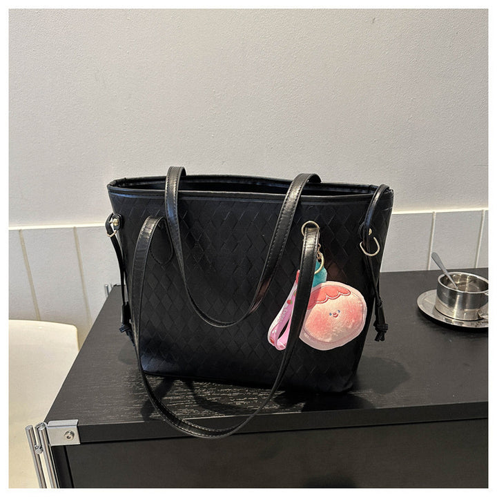 Quilted Pattern Handheld Tote Bag Kalsten