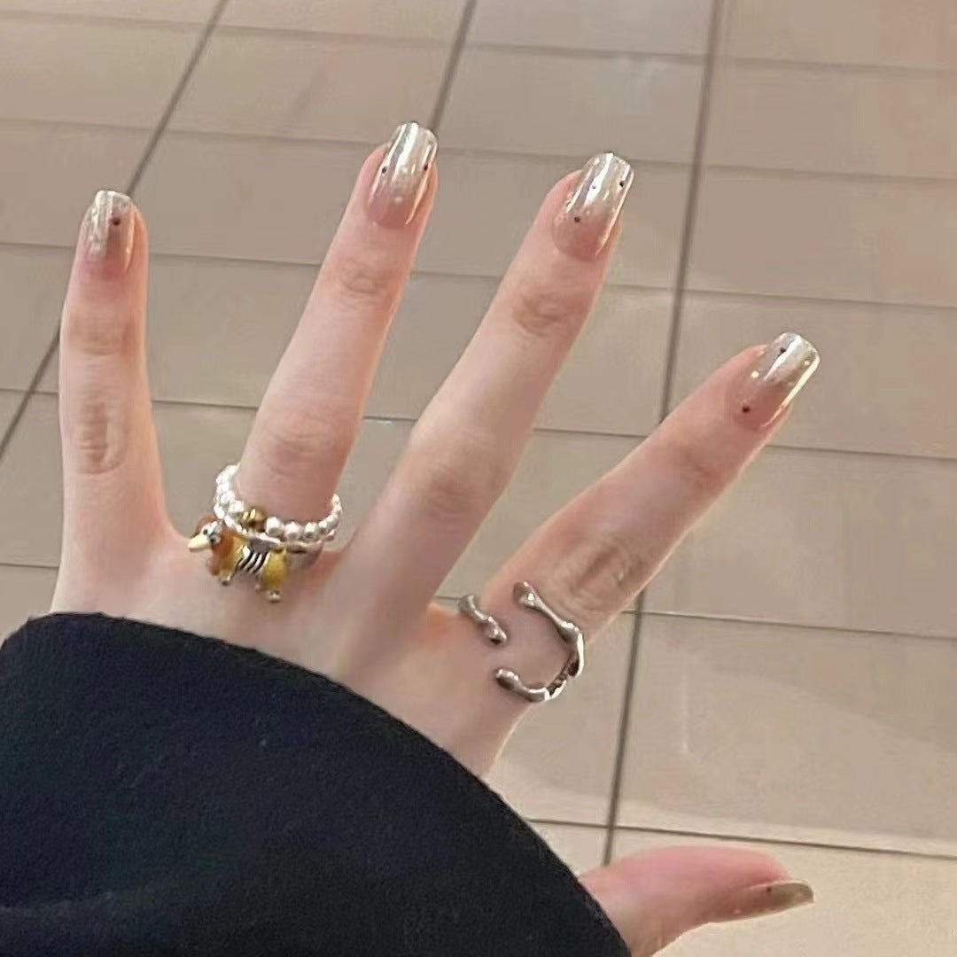 Decorative Glitter Press-On Nails