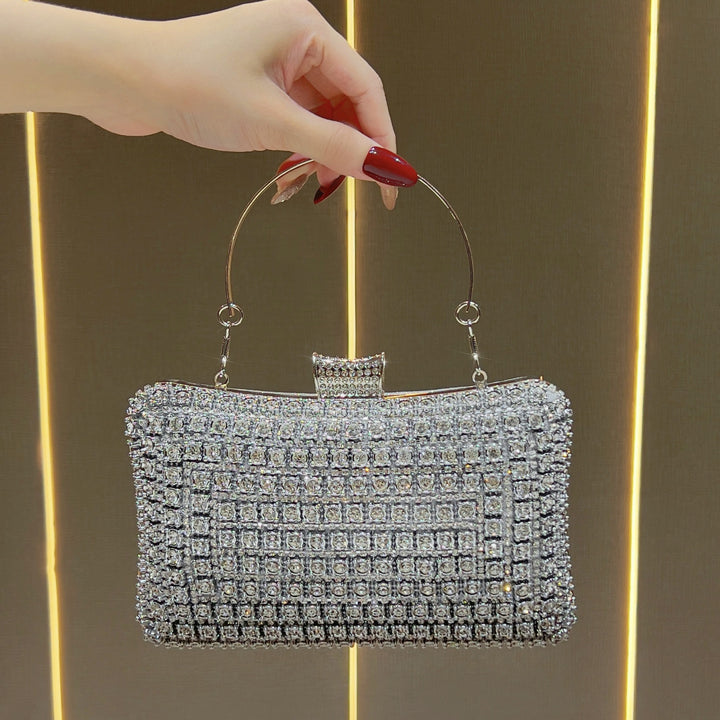 Rhinestone-Embellished Evening Clutch