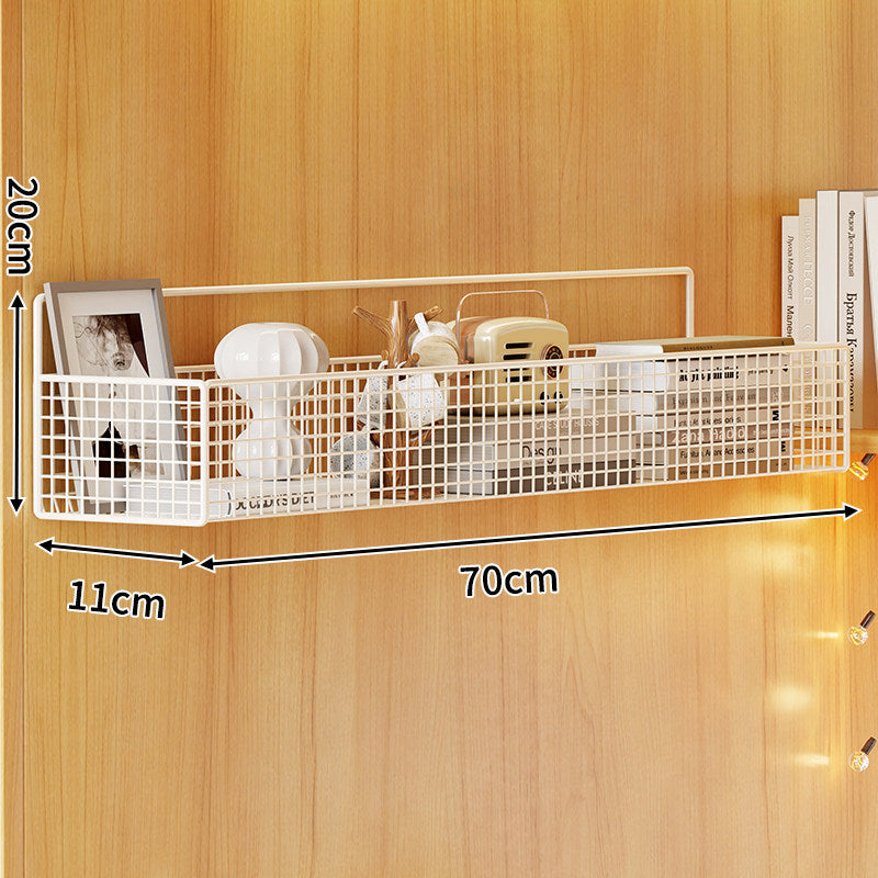 Wall-Mounted Metal Mesh Storage Basket