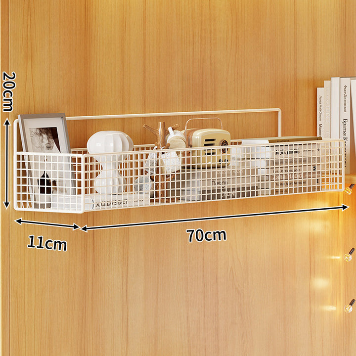 Wall-Mounted Metal Mesh Storage Basket