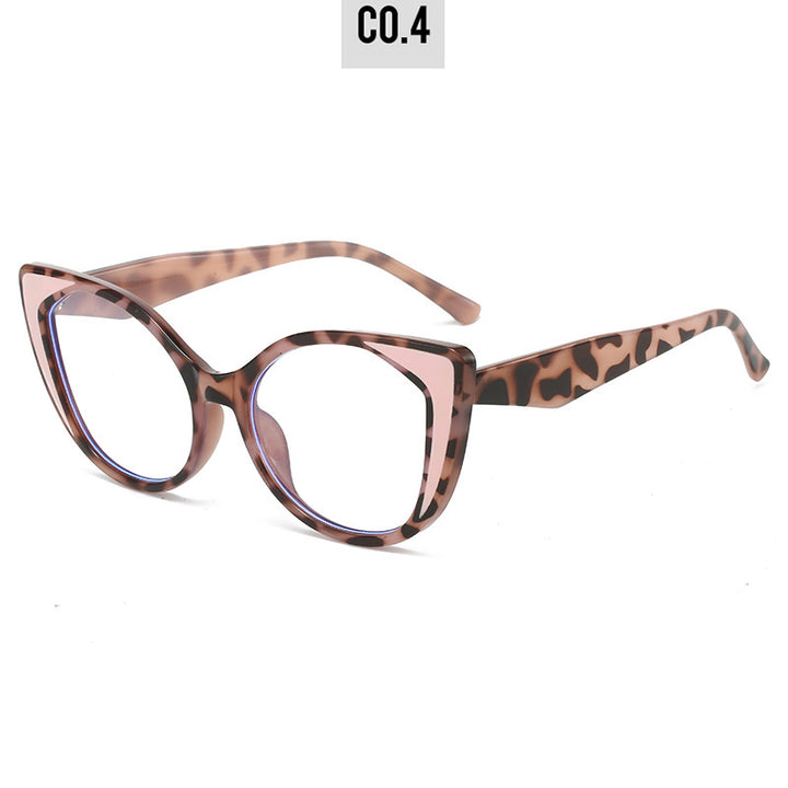 Women's Cat-Eye Glasses with Floral Design and Adjustable Nose Bridge Kalsten