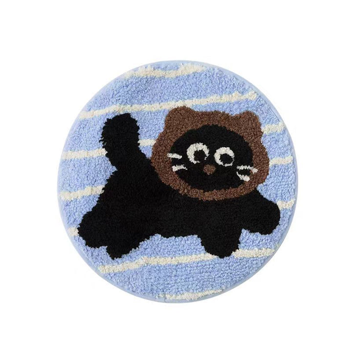 Apple-Themed Plush Bath Mat Kalsten