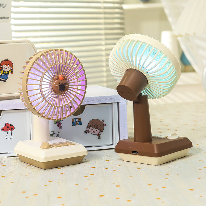 Ladies portable USB table fan in cheerful pineapple design Kalsten