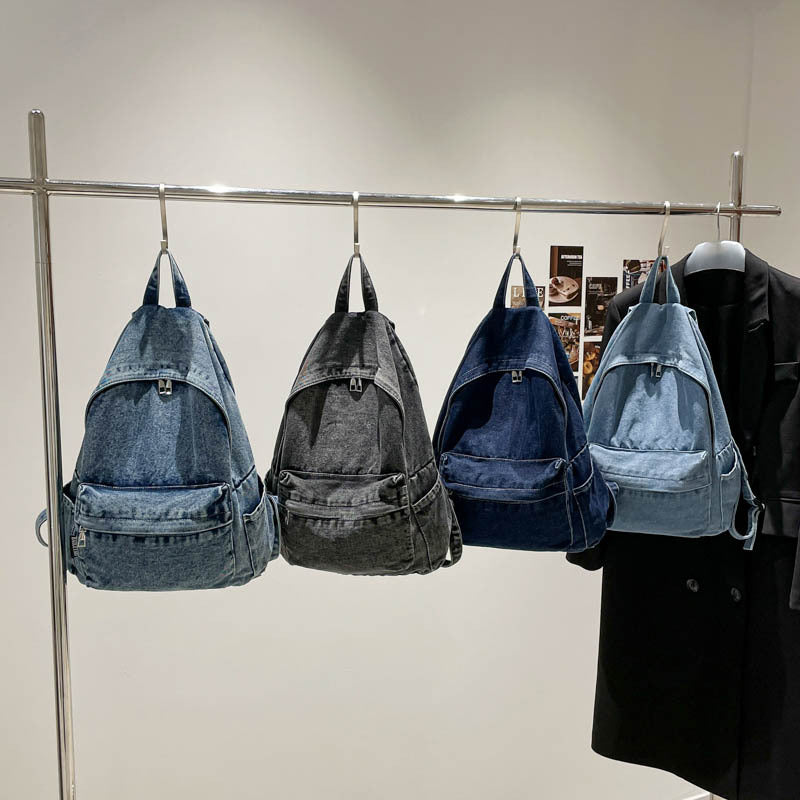 Trendy Casual Denim Backpack Kalsten