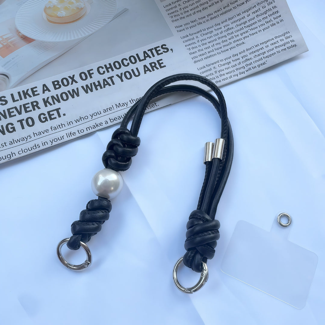 Elegant Knotted Leather Keychain Holder Kalsten