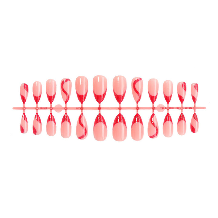 Stylish French Tip Press-On Nails Set Kalsten