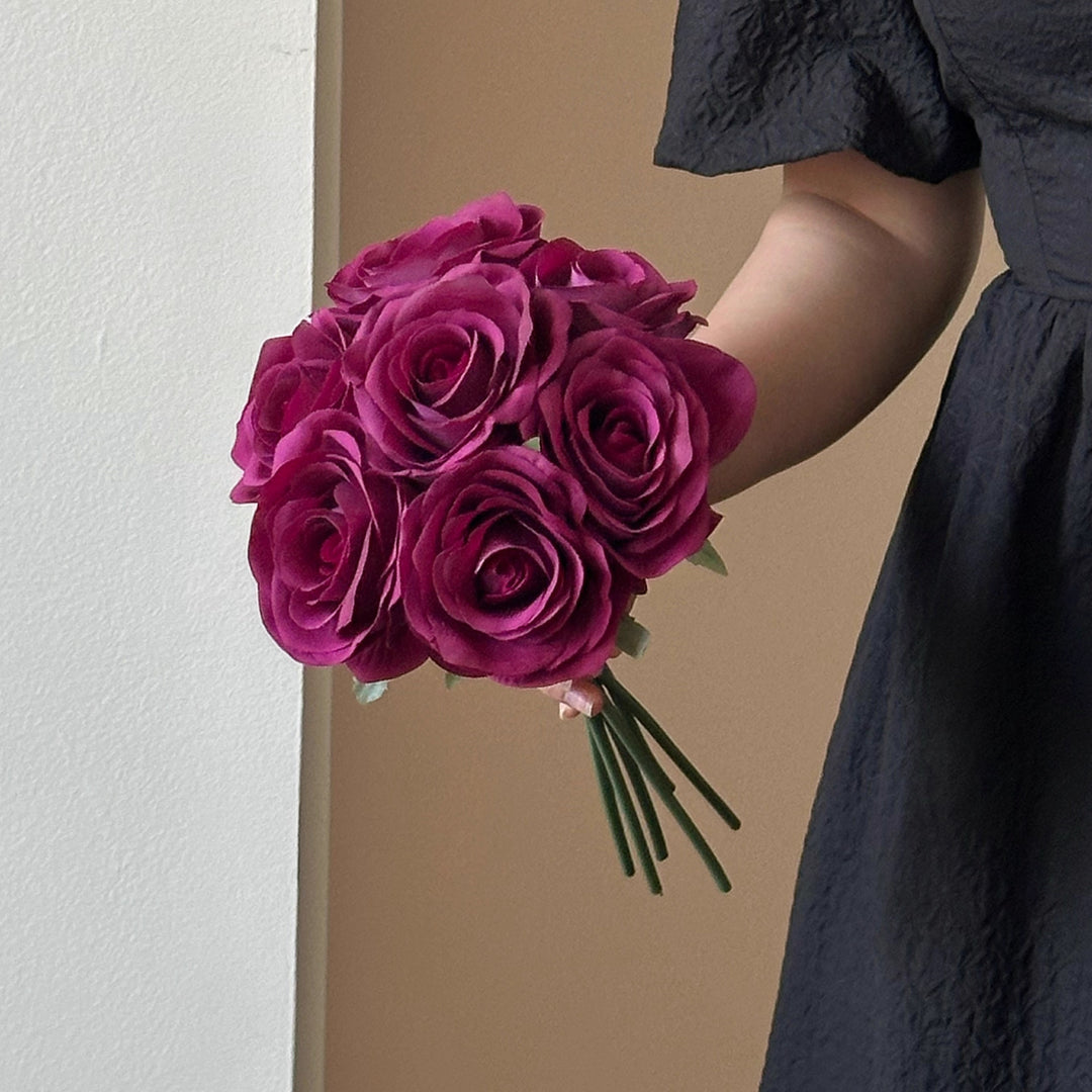Elegant Faux Rose Flower Arrangement