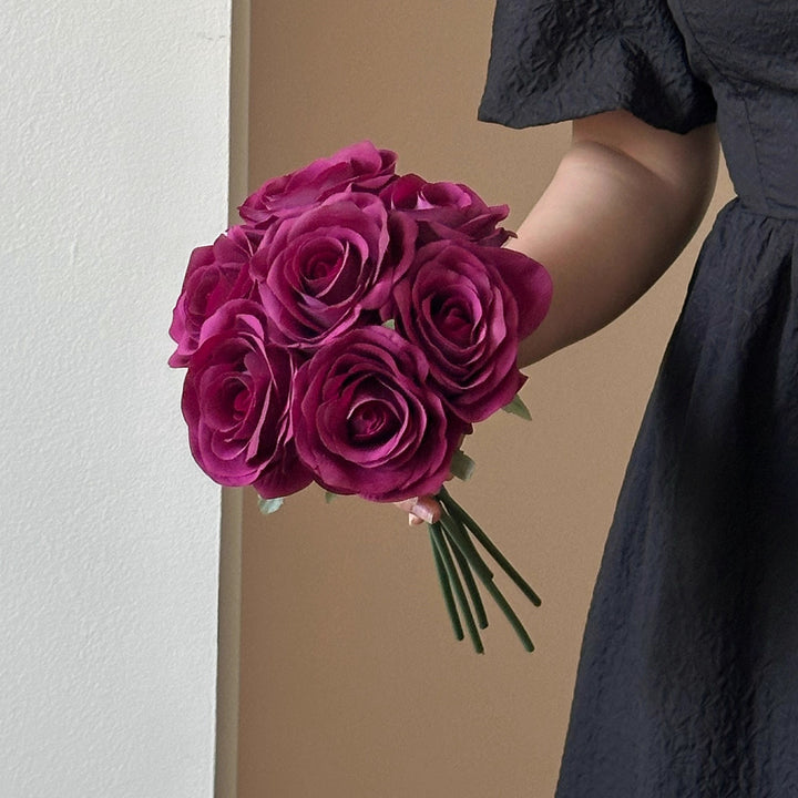 Elegant Faux Rose Flower Arrangement