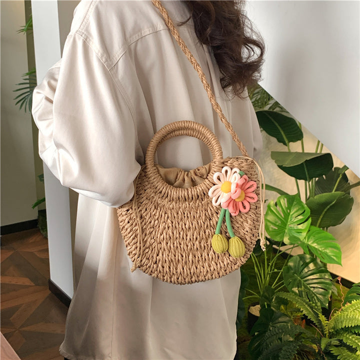 Handcrafted Woven Straw Tote