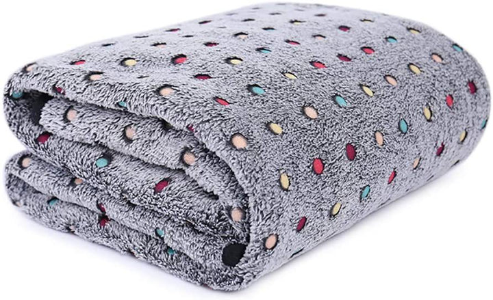 Women's Cozy Plush Blanket with Polka Dot Pattern Kalsten