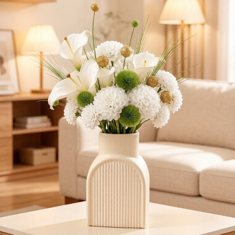 Stylish Textured Ceramic Flower Vase Kalsten