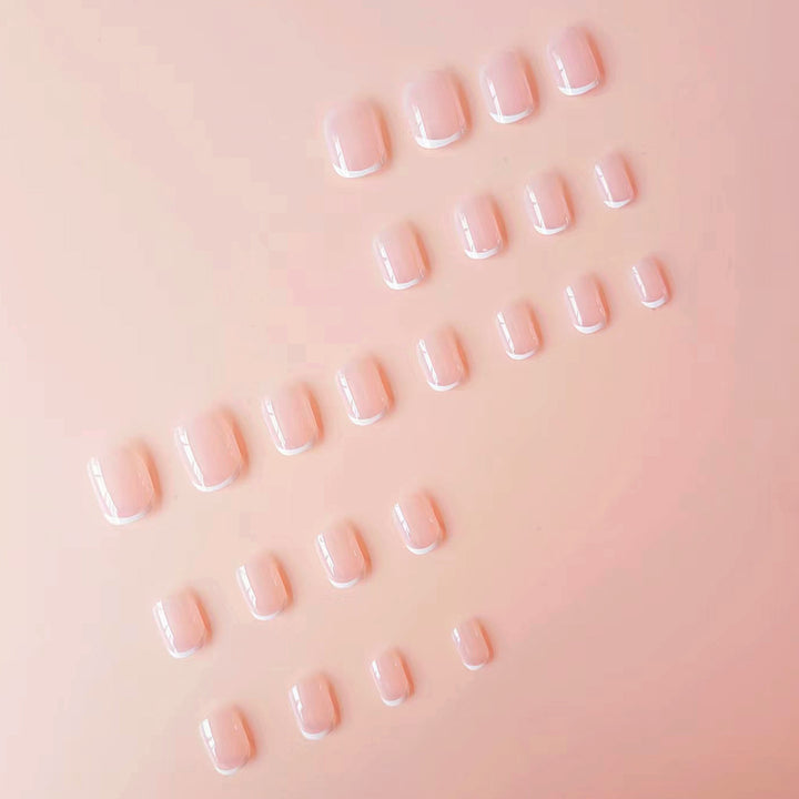 Artificial nails in modern French-style Kalsten