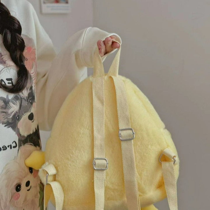 Plush backpack with cheerful design Kalsten