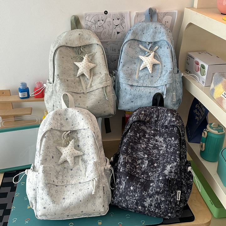 Stylish Star-Print Backpack Kalsten 1791205508