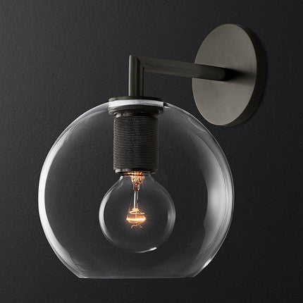 Modern Glass Sphere Wall Light