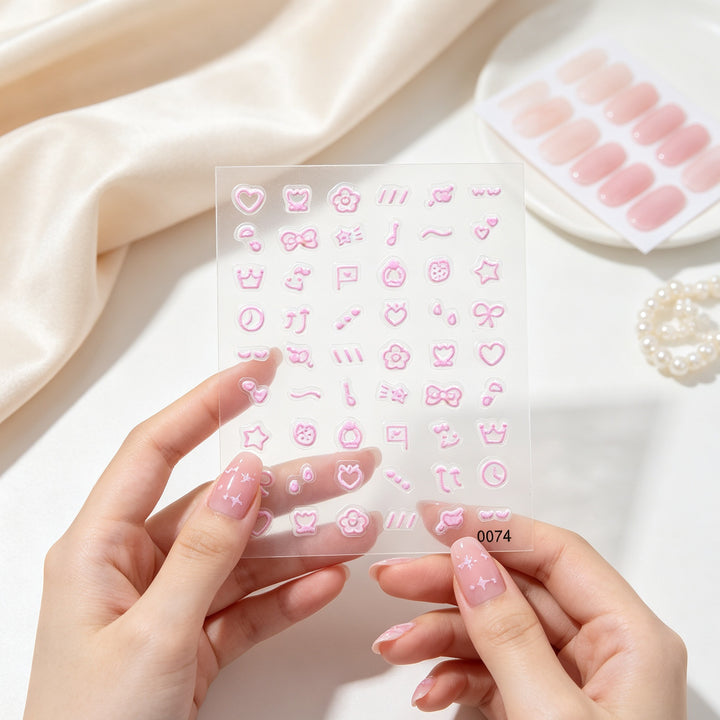 Decorative Nail Art Sticker Sheet