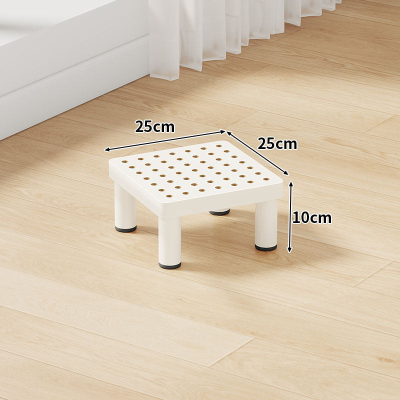 Low-Profile Ventilated Plastic Riser Platform with Anti-Slip Feet
