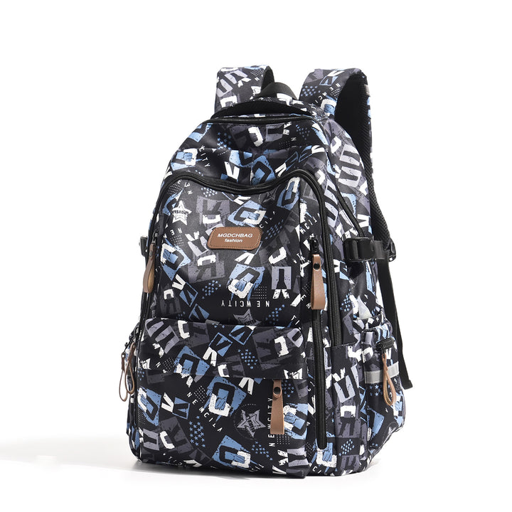 Stylish Multi-Compartment Graphic Print Backpack Kalsten