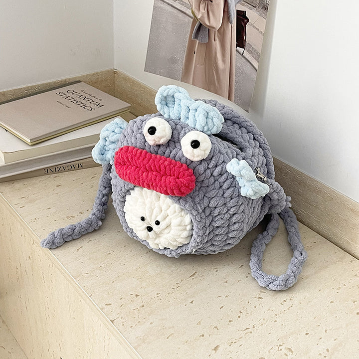 Cute Plush Mouse-Themed Backpack