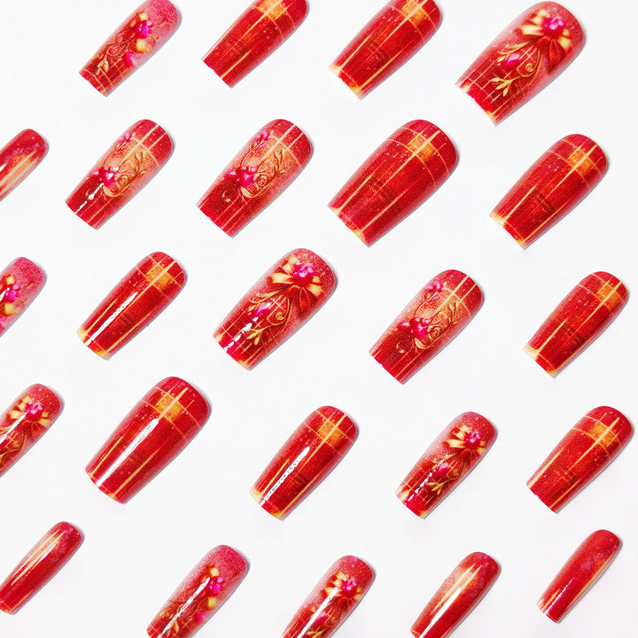 Artistic Floral Nail Art Design Kalsten