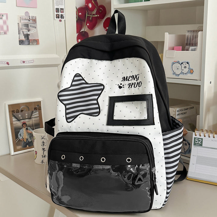 Trendy Star-Embellished Backpack Kalsten