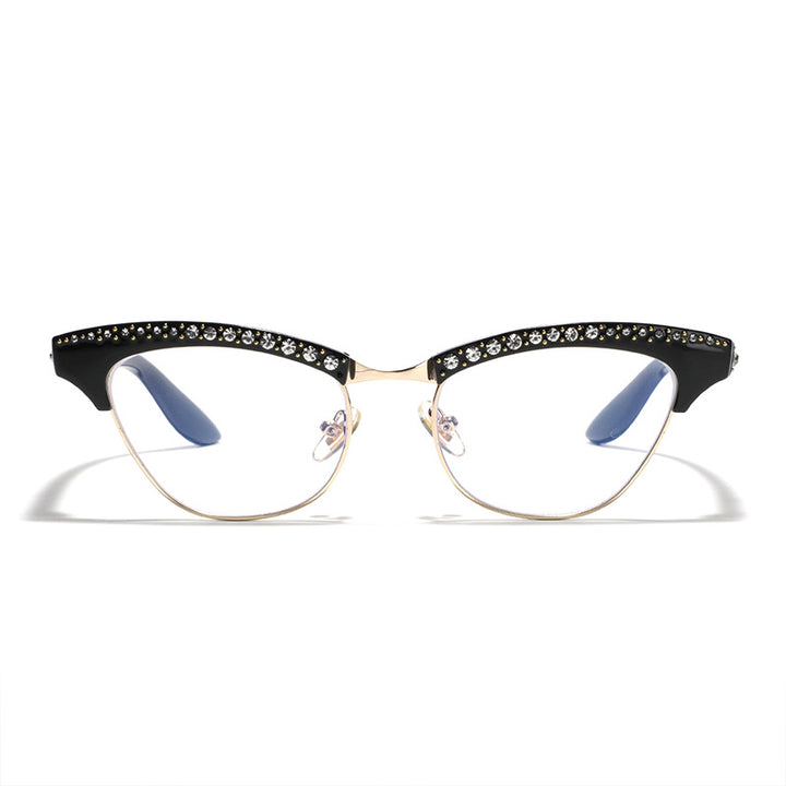 Women's Cat Eye Glasses with Elegant Glitter Details Kalsten