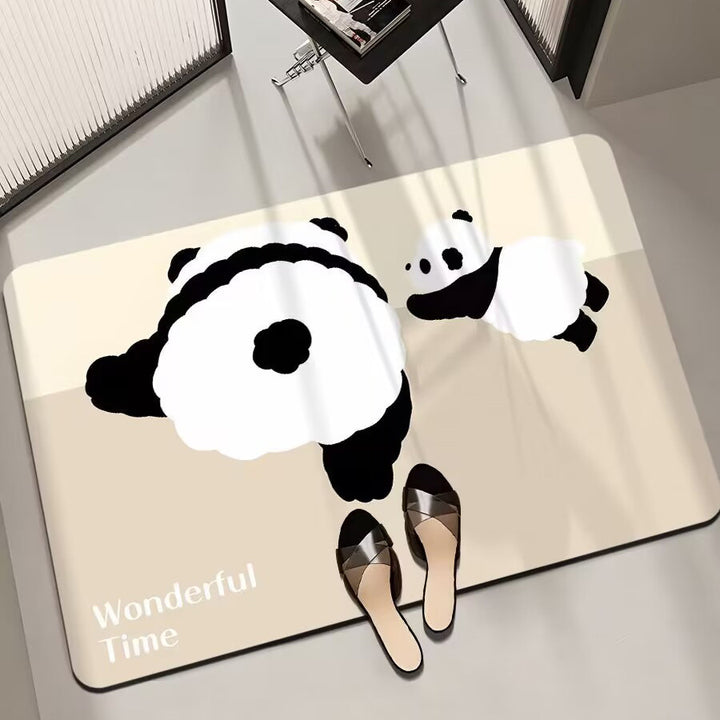 Cartoon-Themed Bath Mat