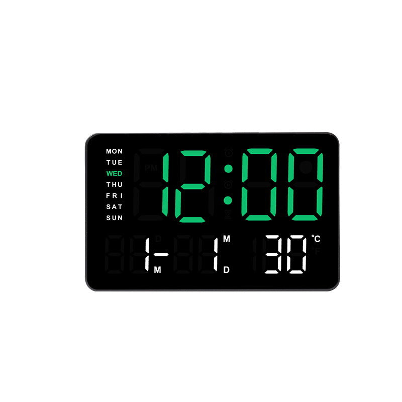 Digital Wall Clock with Temperature and Date Display Kalsten
