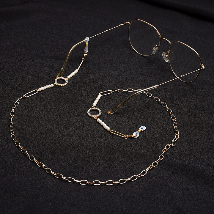 Premium Pearl-Embellished Eyewear Chain kalsten