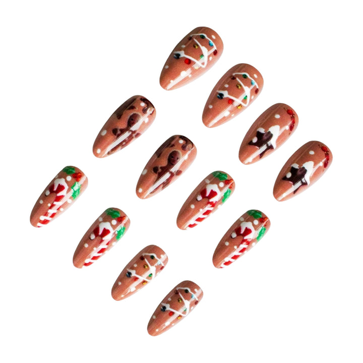 Festive Gingerbread Nail Art Kit  1790958181