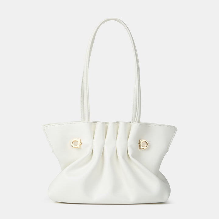Elegant Pleated Handheld Tote Bag