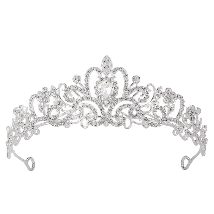 Ladies Sparkling Crystal Tiara with Filigree Design Kalsten