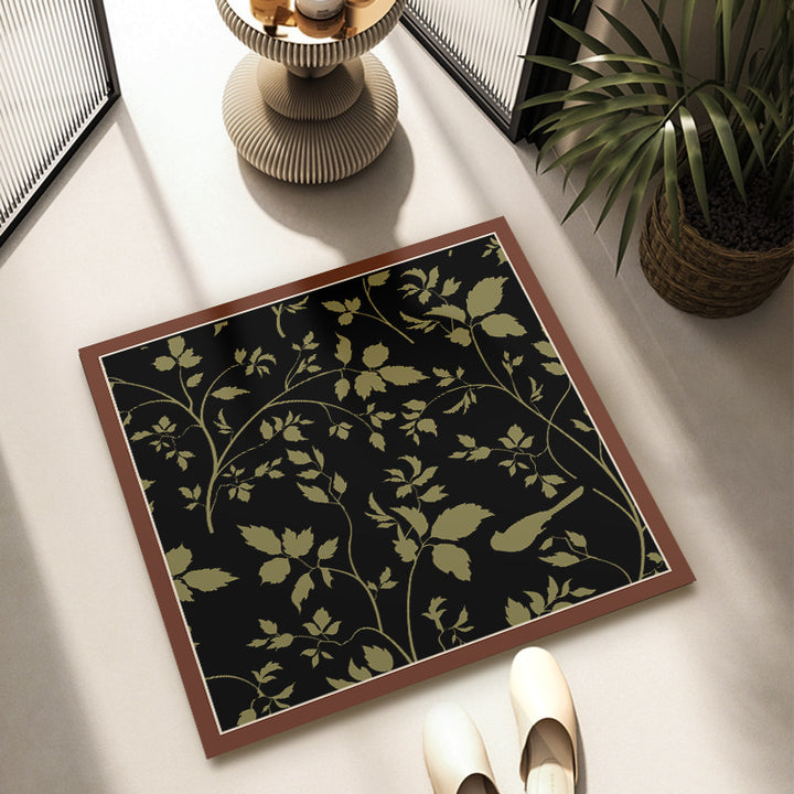 Floral Patterned Decorative Area Mat