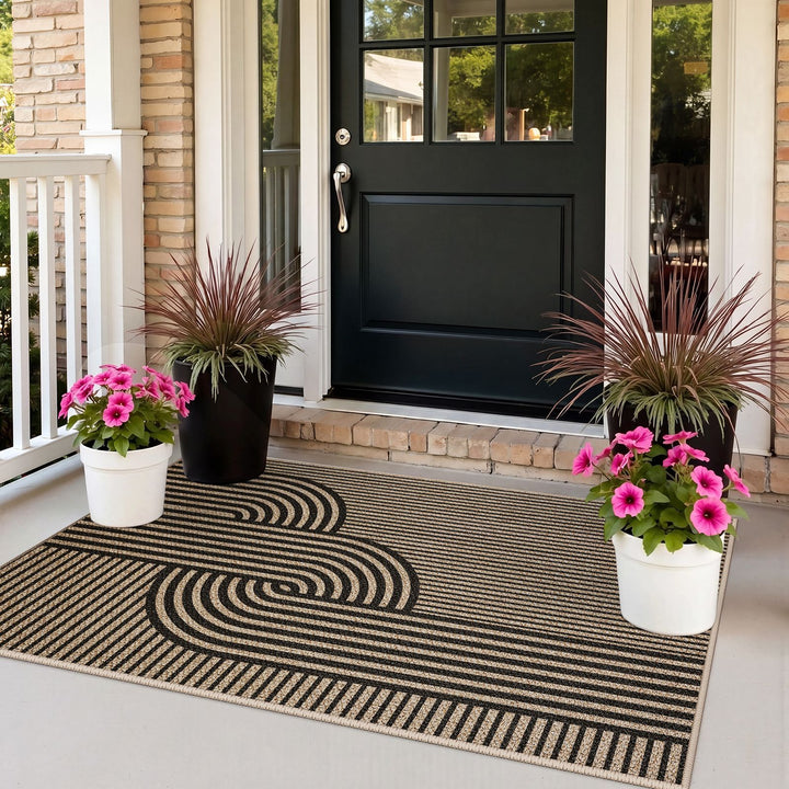 Intricate Floral Design Runner Mat
