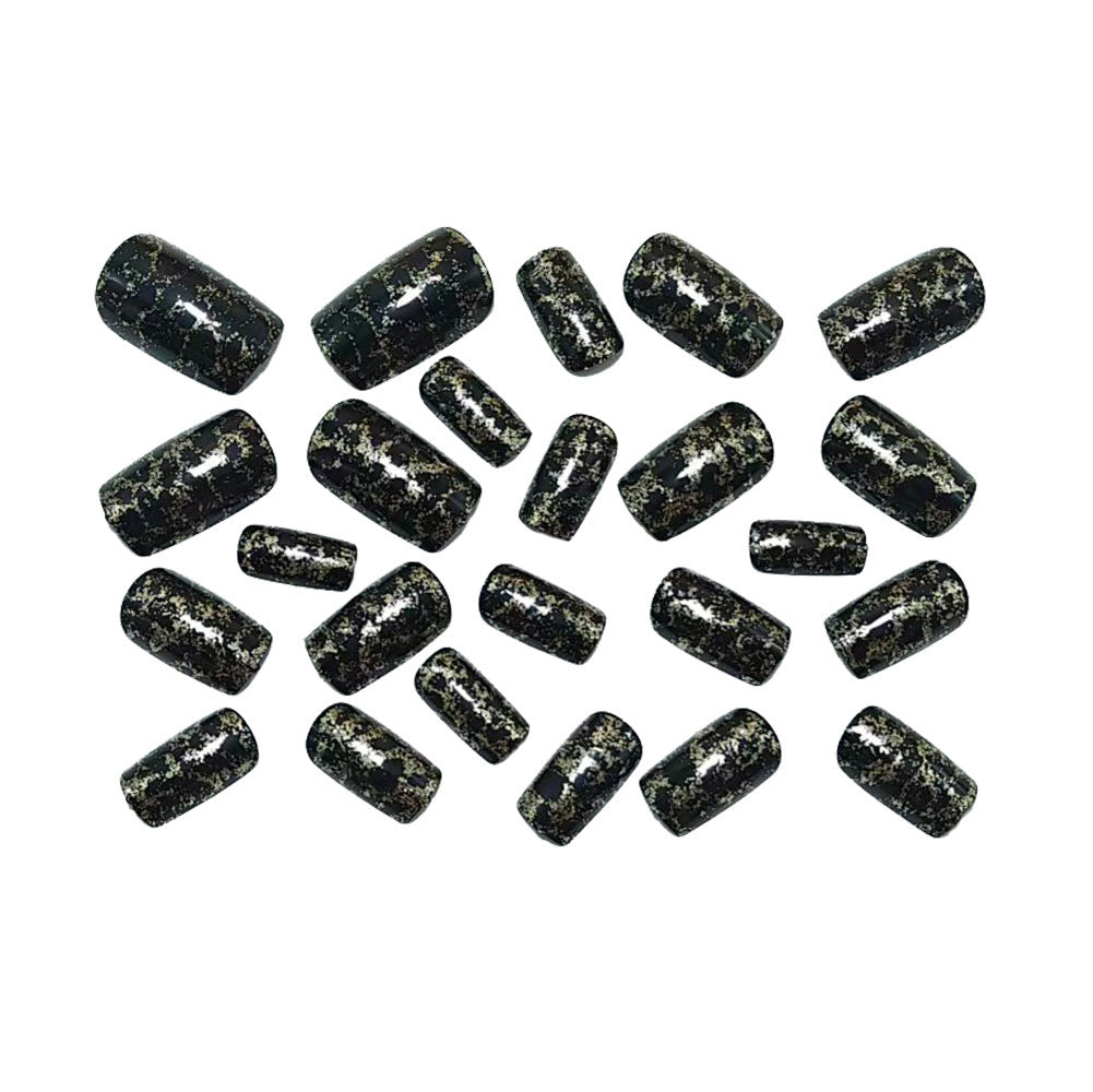Glamorous artificial nail set with leopard pattern Kalsten
