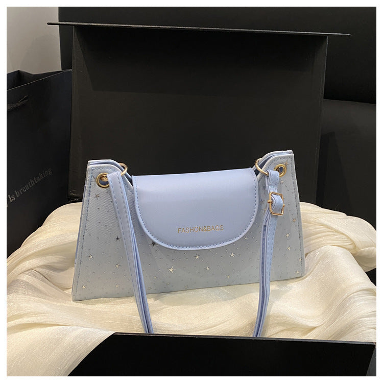 Elegant Star-Embellished Crossbody Handbag