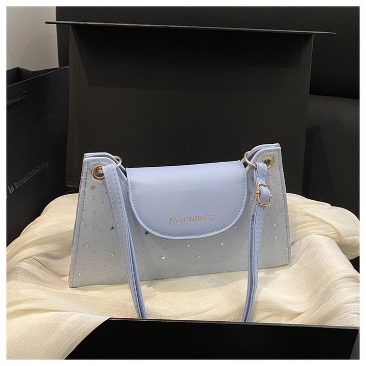 Elegant Star-Embellished Crossbody Handbag