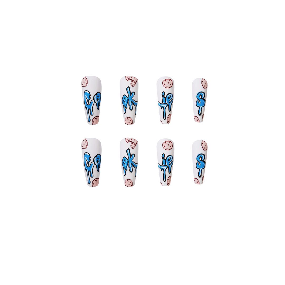 Artful Nail Art with Cookie Motif Kalsten